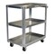 Vestil Aluminum Service Cart, 3 Shelves, 22x36, Aluminum, 660 lb Load Capacity, 3 Shelves, 21.9375" W SCA3-2236 - alternate 5
